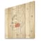Designart - One Line Portrait of African American Woman III - Modern Print on Natural Pine Wood